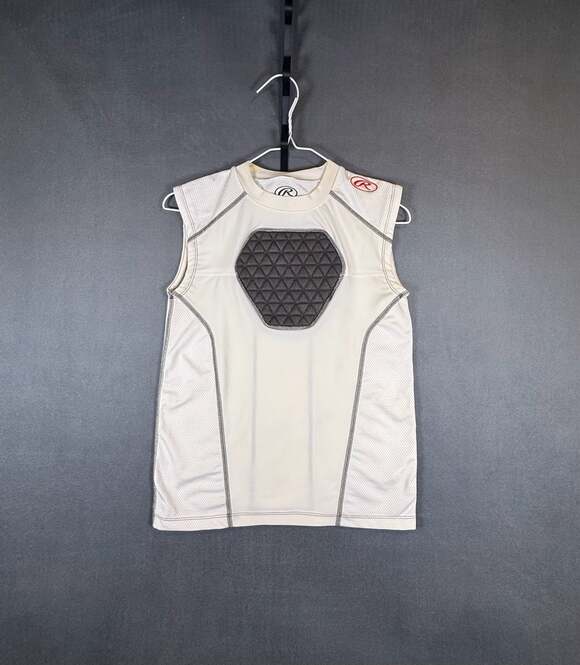 Rawlings Other - Rawlings Youth XL D-Flexion Heart Protection Compression Undershirt White Grey